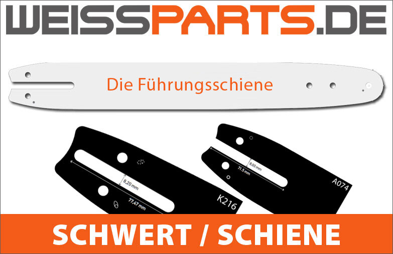 Kettenbertl Führungsschiene Für Motorsäge – 40 Cm Schnittlänge, 3/8 Zoll, 1,3 Mm