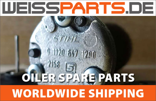 WEISSPARTS supplies spare parts for the oil pump of the chainsaw STIHL 009 010 011 012 - and after only a few weeks they go all over the world. - STIHL 009 010 011 012 Chainsaw - Oil Pump Spare Parts for the Oiler