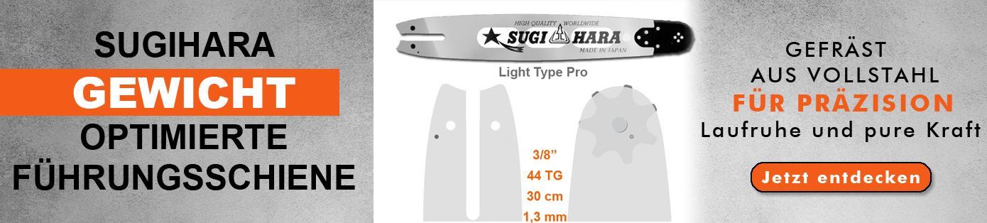 Sugihara Führungsschiene. Gefräst aus Vollstahl – für Präzision, Laufruhe und pure Kraft. Für Profis.