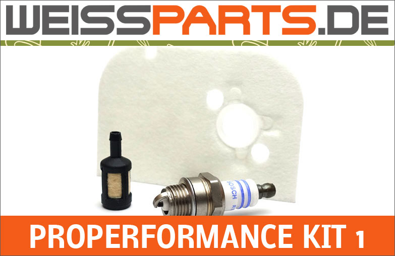 ProPerformance Kit 1 von WEISSPARTS: Luftfilter, Kraftstofffilter und Zündkerze im Spar-Wartungsset