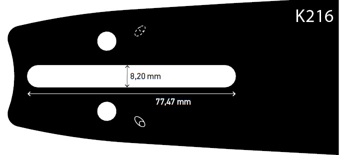 Führungsschiene K216 passend Echo®, Shindaiwa