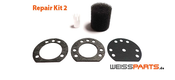 Stihl 009 010 011 012 Oil Pump Repair Kit 2: diaphragm, gaskets and oil filter, WEISSPARTS Spare Parts, Made in Germany